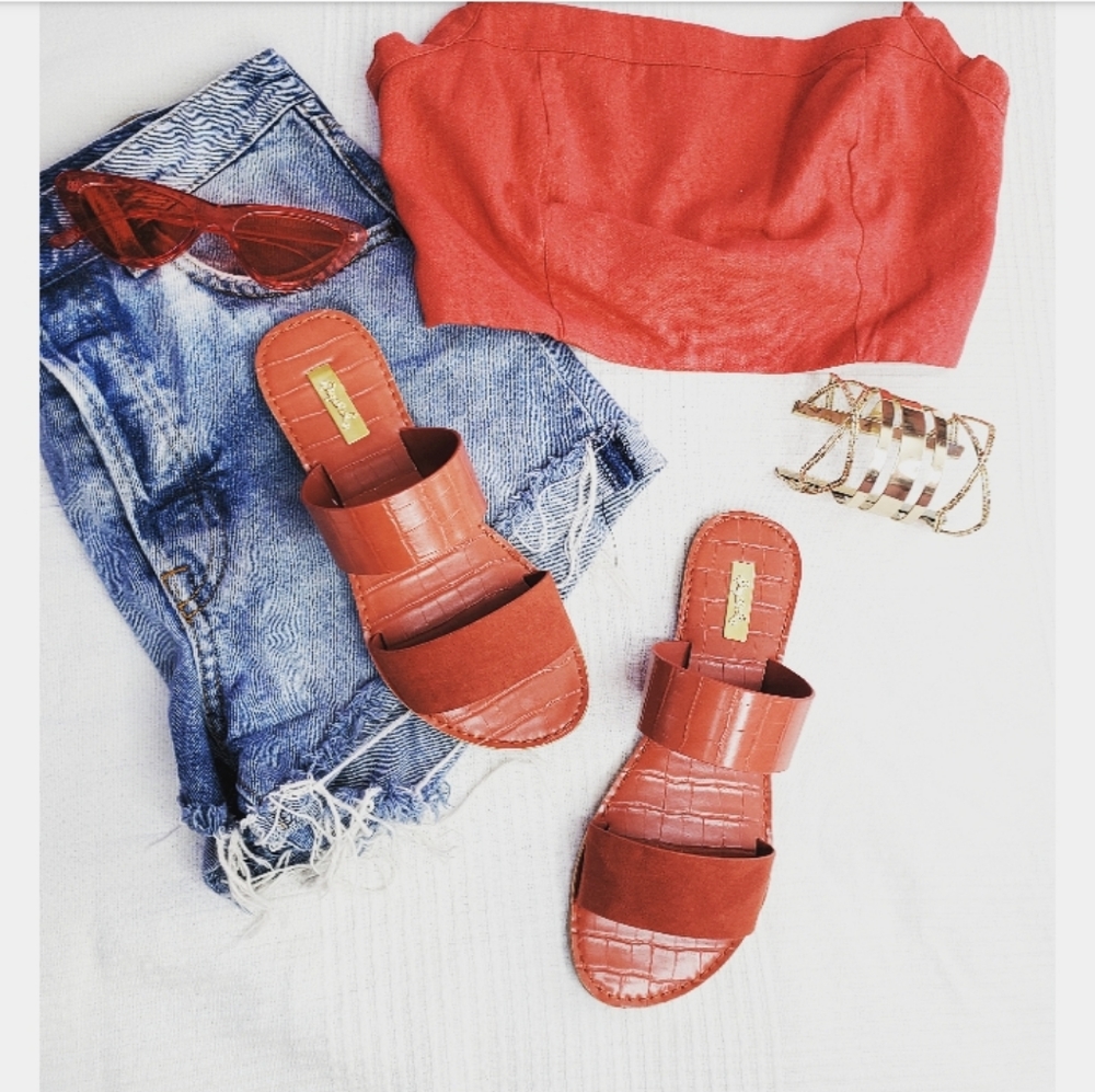 🚨The Señorita// brick 2 strap sandal - Picture 2 of 5